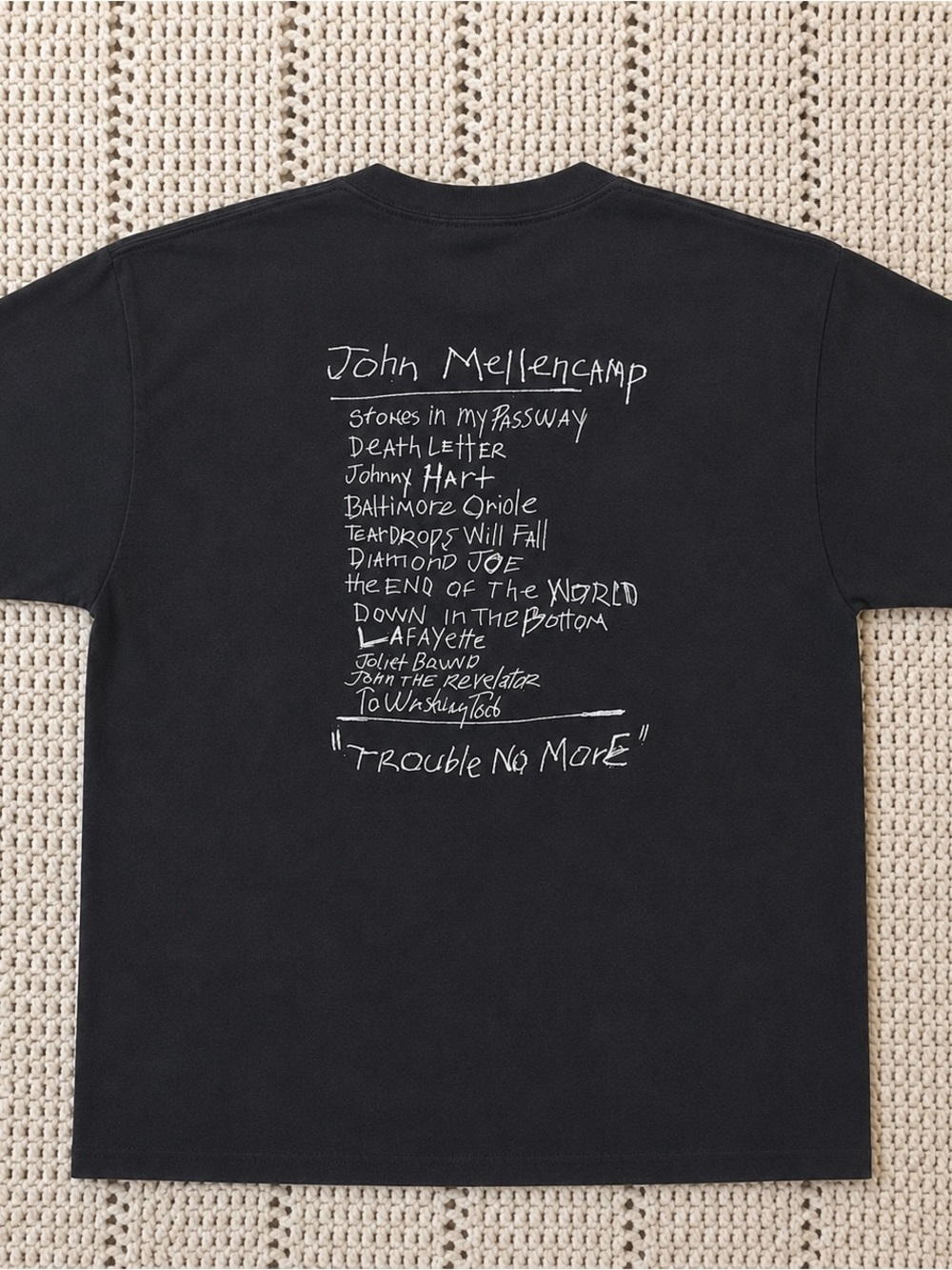 Vintage 2003 John Mellencamp Band Tee | “Trouble No More” Tour | Fits like a LG - Picture 3 of 3
